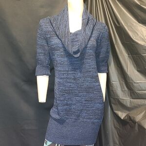 Le Chateau Navy Cowl Neck Sweater SIZE XL